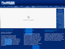 Tablet Screenshot of finnbuilder.co.za